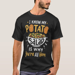 Camiseta Fiesta de barbacoa de ensalada de patatas