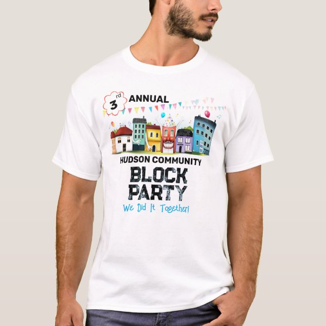 Camiseta Fiesta de Barrio (Anverso)