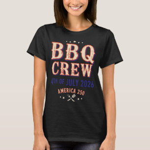 Camiseta Fiesta de BBQ del 4 de julio de 2026 cumpleaños 25