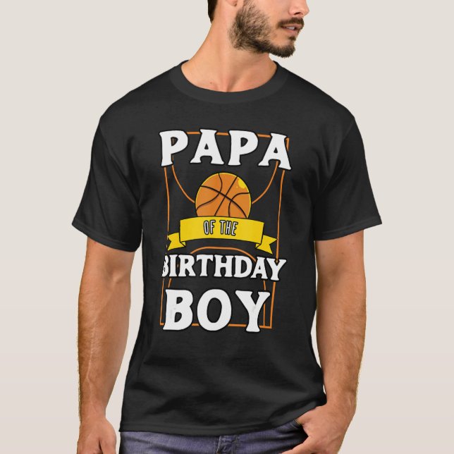 Camiseta Fiesta De Bday De Baller De Baloncesto De Cumpleañ (Anverso)