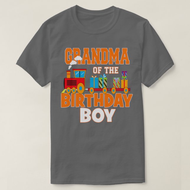 Camiseta Fiesta De Bday De La Abuela Del Tren De Nacimiento (Diseño del anverso)