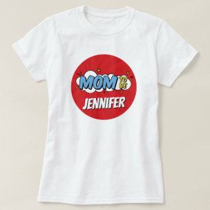 Camiseta Fiesta de bebé de superhéroe de cómic para mamá