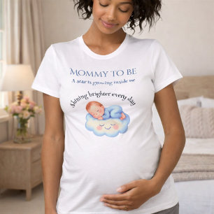 Camiseta Fiesta de Bebé para la Futuro Mamá Maternidad