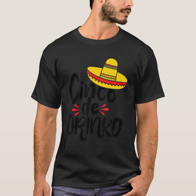 Camiseta Fiesta de bebedores de Cinco Drinko Fiesta Cinco D (Anverso)