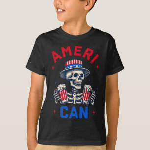 Camiseta Fiesta de Bebida de Cerveza Americana del 4 de Jul