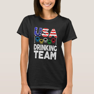 Camiseta Fiesta De Beer De Equipo De Consumo De Ee.Uu.