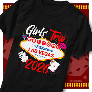 Camiseta Fiesta de bienvenida en Las Vegas Viaje de chicas 