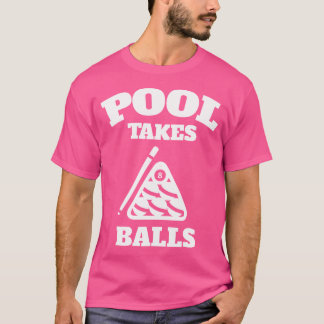 Camiseta Fiesta de Billar de Bolsillo con Chistes de Pelota