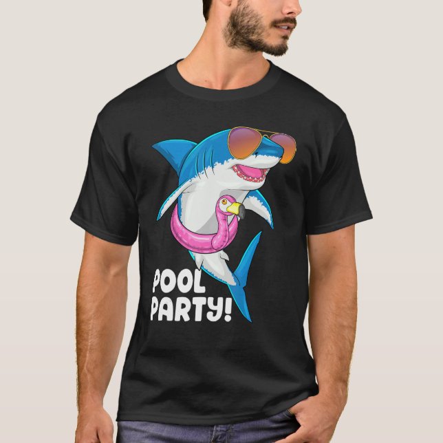 Camiseta Fiesta de billar Flamingo Float Summer Vacation Sh (Anverso)