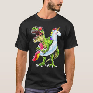 Camiseta Fiesta de billar flotante de dinosaurios T-Rex mon