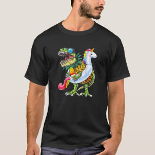 Camiseta Fiesta de billar Rex Dinosaur Unicornio vacaciones