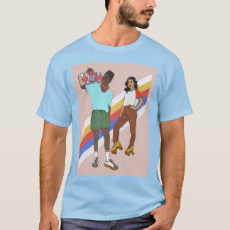 Camiseta Fiesta de bloques retro
