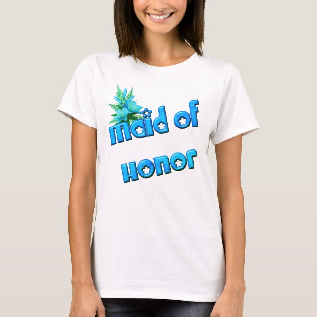Camiseta Fiesta De Boda De Flor De Honor Bouquet Cute (Anverso)
