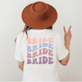 Camiseta Fiesta de boda de impresión de personalizado Retro