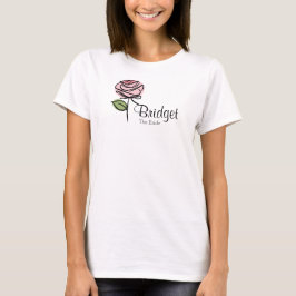 Camiseta Fiesta de Boda de Rosa Rosa Encantadora