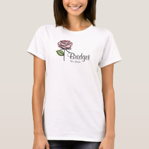 Camiseta Fiesta de Boda de Rosa Rosa Encantadora