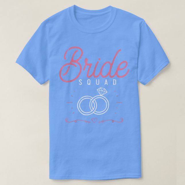 Camiseta Fiesta de bodas Novia Squad Despedida de soltera M (Diseño del anverso)
