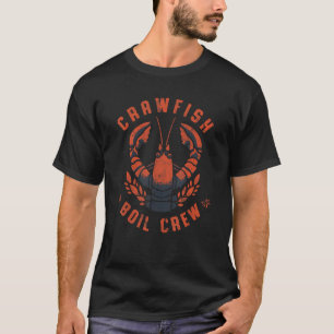 Camiseta Fiesta de Boil de Cangrejos de Río Cajún Tripulaci