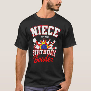 Camiseta Fiesta De Boliche De Cumpleaños De La sobrina Del