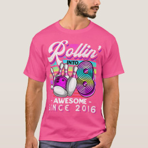 Camiseta Fiesta De Boliche Rollin' 8 Alarmante 2016 Octavo 