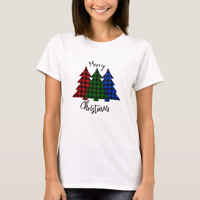 Camiseta Fiesta de búfalo en árbol de Navidad (Anverso)