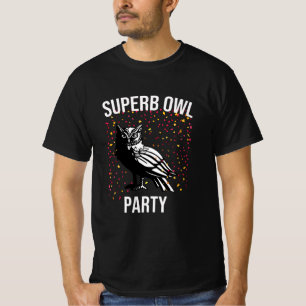 Camiseta fiesta de búho superior