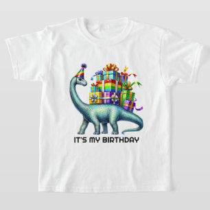 Camiseta Fiesta de burbujas de cumpleaños de dinosaurios li