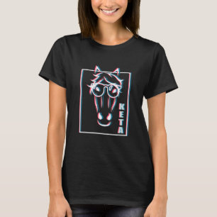 Camiseta Fiesta de Caballo Keta Música EDM Divertida Techno