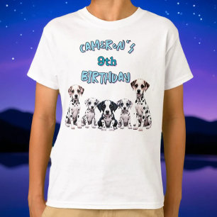 Camiseta Fiesta de Cachorros de Cumpleaños de los Niños en 