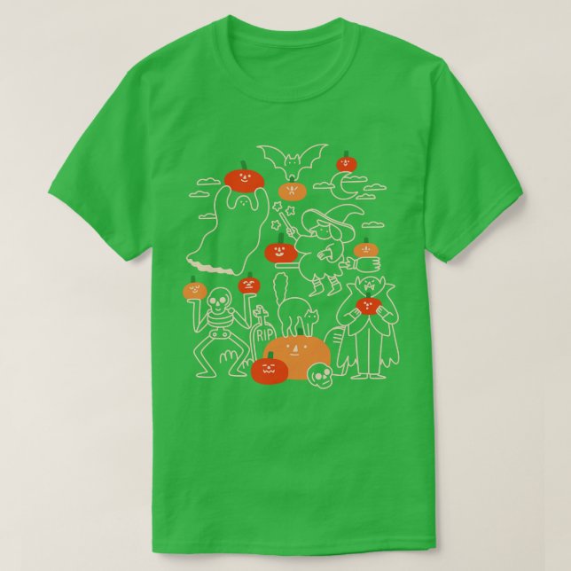 Camiseta Fiesta de calabaza (Diseño del anverso)