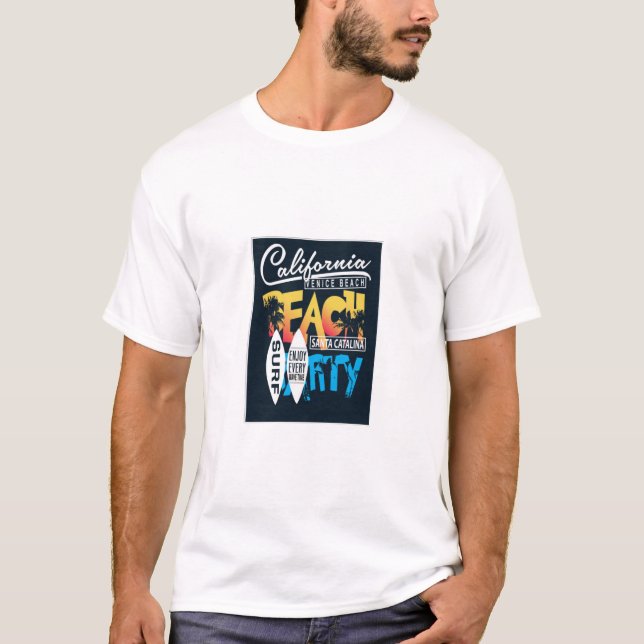 Camiseta Fiesta de California Beach (Anverso)