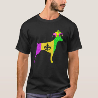 Camiseta Fiesta de Carnaval de Mardi Gras Amante Perro Dobe