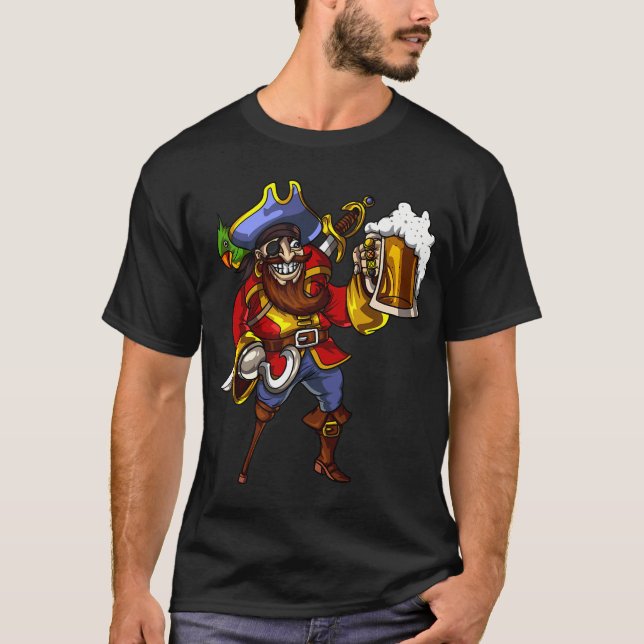 Camiseta Fiesta de Cerveza Pirata (Anverso)