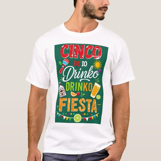 Camiseta Fiesta de Cinco de Mayo (Anverso)