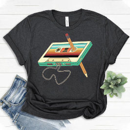 Camiseta Fiesta de cinta de cassette retro mixtape 80s 90s