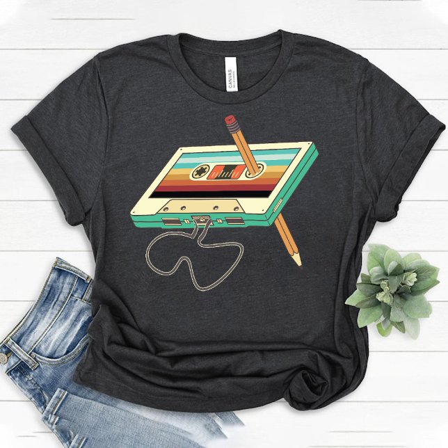 Camiseta Fiesta de cinta de cassette retro mixtape 80s 90s (Retro Cassette Tape Party 80s 90s mixtape T-Shirt)