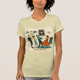 Camiseta Fiesta de Cócteles Es Hora del Martini de Época Mo