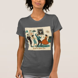 Camiseta Fiesta de Cócteles Es Hora del Martini de Época Mo