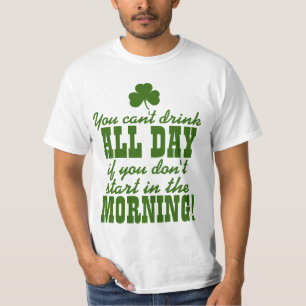 Camiseta Fiesta de consumición del día divertido del St