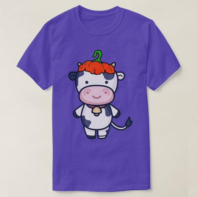 Camiseta Fiesta de Cow Costume Halloween (Diseño del anverso)