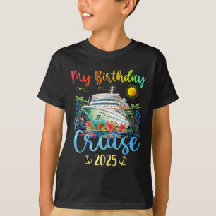 Camiseta Fiesta de cruceros por mi cumpleaños 2025, Wo