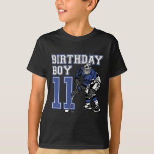 Camiseta Fiesta de cumpleaños 11 años de Hockey sobre Hielo