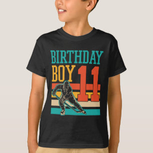 Camiseta Fiesta de cumpleaños 11 años de Hockey sobre Hielo
