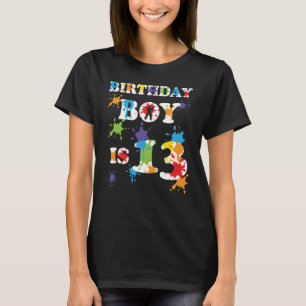 Camiseta Fiesta de cumpleaños 13 años de Paintball