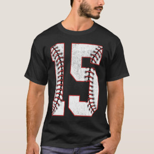 Camiseta Fiesta de cumpleaños 15 años Béisbol de quince año