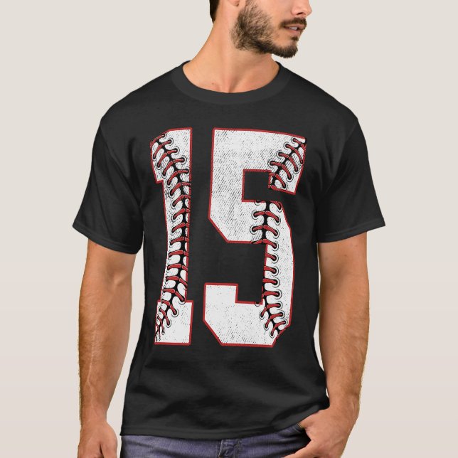 Camiseta Fiesta de cumpleaños 15 años Béisbol de quince año (Anverso)