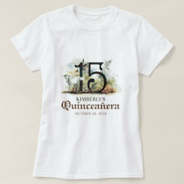 Camiseta Fiesta de cumpleaños 15 de la princesa Quinceanera