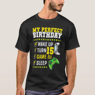 Camiseta Fiesta de cumpleaños 15 perfecta para jugador de 1