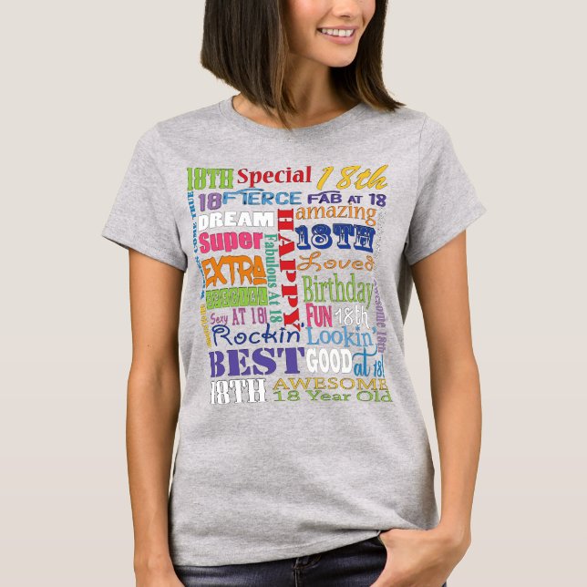 Camiseta Fiesta de cumpleaños 18 divertida favorece a los p (Anverso)