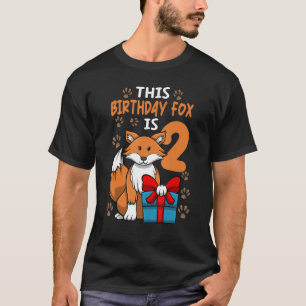 Camiseta Fiesta de cumpleaños 2 Chica de animales